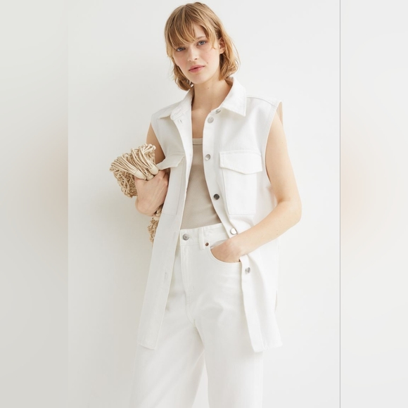 NWT H&M sleevless coat size Large - Picture 1 of 4